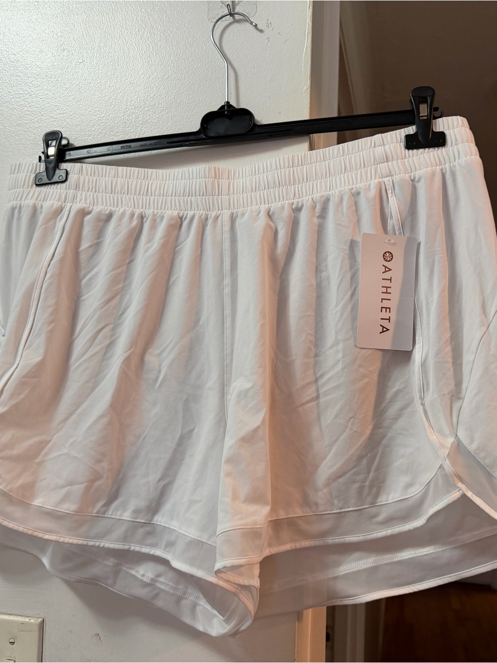Athleta White Athletic Running Shorts